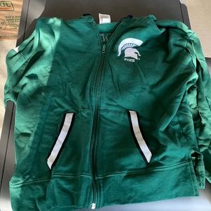 Michigan State Zip Up Jacket with Hoodie